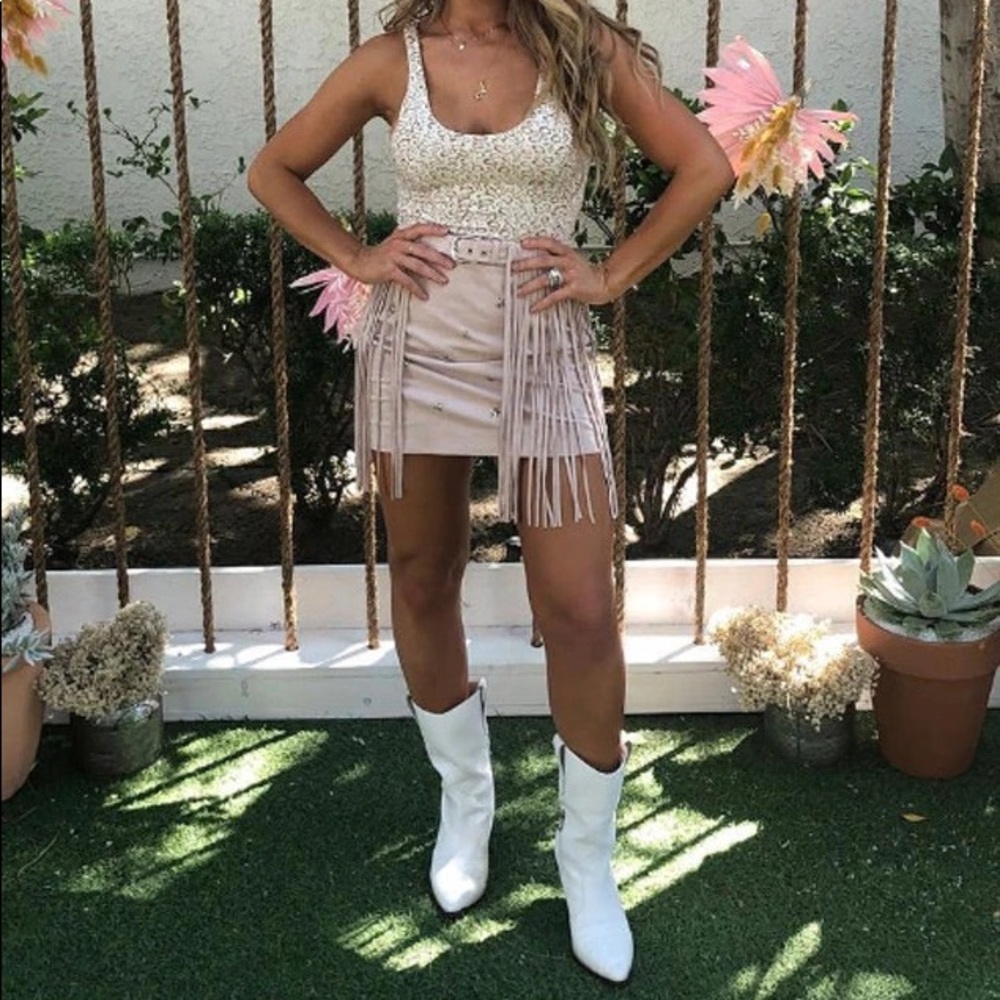 White Heeled Cowboy Boots